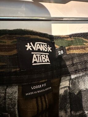 Vans Atiba Men's Cargo Pants in Green Camo